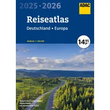 Adac Reiseatlas 2025/2026 Deutschland 1:200.000, Europa 1:4,5 Mio.