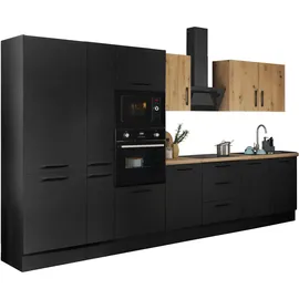 BASIC by Balculina Küchenzeile Turin 360 cm schwarz