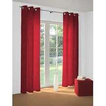 Wirth Vorhang WIRTH "Toco-Ranke" Gr. 2, rot, B:132cm H:175cm, Chenille, Polyacryl, Polyester, Gardinen