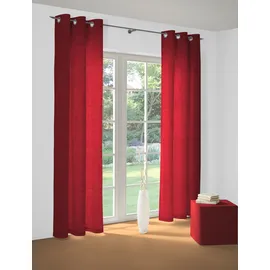 Wirth Vorhang WIRTH "Toco-Ranke" Gr. 2, rot, B:132cm H:175cm, Chenille, Polyacryl, Polyester, Gardinen