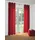 Wirth Vorhang WIRTH "Toco-Ranke" Gr. 2, rot, B:132cm H:175cm, Chenille, Polyacryl, Polyester, Gardinen