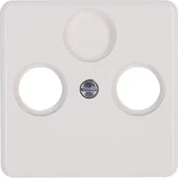 Kopp 358613189 MILANO - Antennen-Abdeckung für Antennensteckdose TV/RF, Farbe: weiß