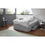 Westfalia Schlafkomfort Boxspringbett 120 x 200 cm Grau