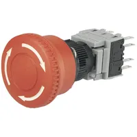 TRU Components LAS1-BY-22TSB Not-Aus-Schalter 2 Öffner, 2 Schließer 1