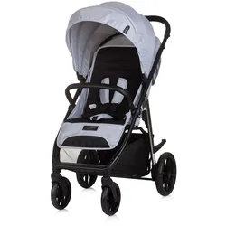 Chipolino Kinderwagen Buggy Insta, Fußabdeckung, Federung, Korb, Gurt, klappbar grau