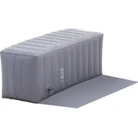 Uniprodo aufblasbare Poolumrandung grau 110 x 40 x 43 cm