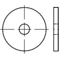 Industrial Quality Supplies DIN 1052 Scheibe für Holzverbinder, starke