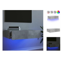 VidaXL TV-Schrank mit LED-Leuchten Betongrau 60x35x15,5 cm