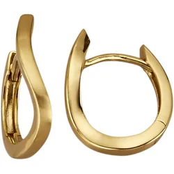 Paar Creolen FIRETTI "Schmuck Geschenk Gold 375 Ohrschmuck Ohrringe", gold (gelbgoldfarben), Ohrringe, Damen, Gelbgold 375