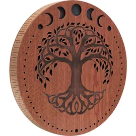 Meinl RDS12MTOL Sonic Energy 12" Rain Disk Bachklang mit Mondphasen und Lebensbaum Gravur