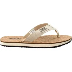 JACK WOLFSKIN Damen Sandalen ECOSTRIDE 2 SLIPPER W, Natural / Cork, 38