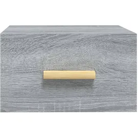 vidaXL Wand-Nachttisch Grau Sonoma 35x35x20 cm