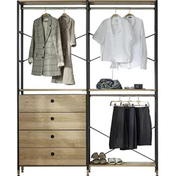 Mehrzweckregal INOSIGN "Connor", schwarz (natur, schwarz), B:167,5cm H:210cm T:30cm, Metall, MDF, Regale, vielfältig nutzbar, für alle Räume geeignet, Breite 167,50 cm