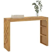 VidaXL Konsolentisch 110x35x75 cm Massivholz Teak