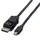 Value DisplayPort Kabel Mini DisplayPort Stecker auf DisplayPort Stecker 5 m Schwarz