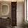 Badplaats Rimini Badezimmerschrank 38 x 33 x 170 cm Walnuss Braun MDF/Spanplatte/Massivholz