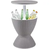 casa.pro Atessa Gartentisch 48,5 x 48,5 x 58 cm Hellbraun