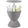 casa.pro Atessa Gartentisch 48,5 x 48,5 x 58 cm Hellbraun