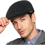 Schiebermütze Herren Flatcap Gatsby 1920 Einheitsgröße Grau mit Orange