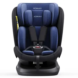 XOMAX 946i Kindersitz drehbar 360° mit ISOFIX, Liegefunktion I mitwachsend I 0-36 kg, 0-12 Jahre, Gruppe 0/1/2/3 I 5-Punkt-Gurt und 3-Punkt-Gurt I Bezug abnehmbar, waschbar I ECE R129