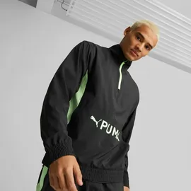 Puma Fit Heritage Woven Half-Zip Herren Jacke, schwarz - L