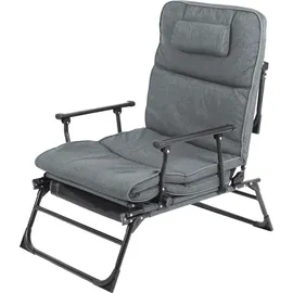 Lex 2in1 Klappliege 200 x 66 x 29 cm Grau