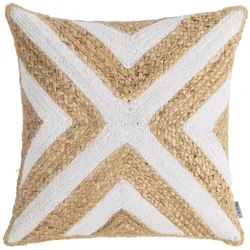 Coco Maison Sky Kissen 45x45cm - Weiß/Braun