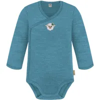 normani Outdoor Sports Baby Merino Wickelbody Langarm Kaitaia in Blau | Gr.: 68