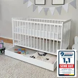 Kids Collective Babybett Weiß 60 x 120 cm