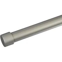 Gardinenstangen-Endstück LIEDECO "Power", grau (aluminiumfarben), Ø:3,5cm, Gardinenstangenendstücke, für Gardinenstangen Ø 20 mm