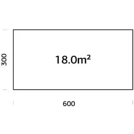 Palmako Fundamentrahmen 600 x 300 x 12 cm Braun