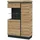 Die Möbelfundgrube Vitrine Corte 104 x 40 x 164 cm Braun
