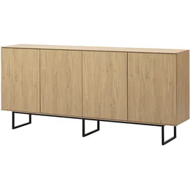Home Affaire Sideboard 200 x 90 x 40 cm Beige / Braun