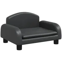 vidaXL Kindersofa Schwarz 50x40x30 cm Kunstleder