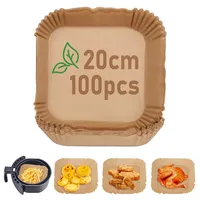 Jophek Backpapier für Heißluftfritteuse, 100 Pieces 20cm Airfryer Baking