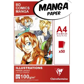 Quo Vadis Layoutblock für Mangas und Comics A4 50 Blatt 100 g