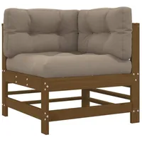 vidaXL 8-tlg Garten-Lounge-Set mit Kissen Honigbraun Massivholz Modell 6