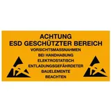 WOLFGANG WARMBIER Warmbier Kunststoffschild zum Aufhängen, ESD, deutsch