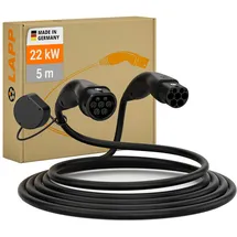 Lapp Mobility Standard Gen II HELIX schwarz Ladekabel für Elektrofahrzeuge, 22 kW, Kabellänge: 5 m