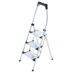 Hailo Stufenleiter/Trittleiter »K100 TopLine 4303-301« 3 Stufen silber, 54x15 cm