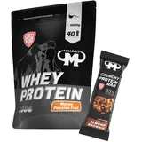 1kg Mammut Whey Protein Eiweißshake - Set inkl. Protein Shaker, Riegel, Powderbank oder Tasse (Mango Passion Fruit, Mammut Protein Bar - Almond Brownie)