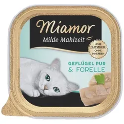 MIAMOR Milde Mahlzeit Poultry Pure&Trout 100g