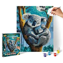 Schipper 609240907 - Malen nach Zahlen Koala mit Baby 24x30cm