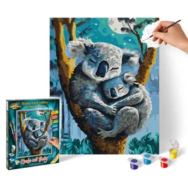 Schipper 609240907 - Malen nach Zahlen Koala mit Baby 24x30cm