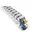 InLine InLine® Kabelkanal flexibel für höhenverstellbare Tische, 4 Kammern, grau