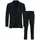 Jack & Jones Junior Anzug JJEJAXON sorgt für stylischen Look mit optimaler Passform (Set, 2-tlg) unifarben, modisch, slim fit, Jersey, Reverskragen blau 176