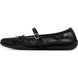 TAMARIS Damen Ballerina mit Strap flach, schwarz, 38 EU