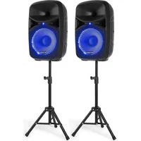 Vonyx VPS102A (Aktiv, 2x 300 W), PA Lautsprecher, Schwarz