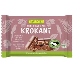 Rapunzel Vollmilch Schokolade mit Mandelkrokant HIH bio