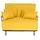 Mendler Schlafsessel HWC-K29, Klappsessel Schlafsofa Gästebett Relaxsessel, Liegefläche 186x97cm Stoff (270g/m2) gelb